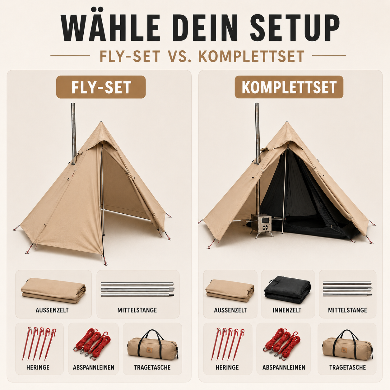 Celrien | HearthPeak Single-Person Pyramid Tent