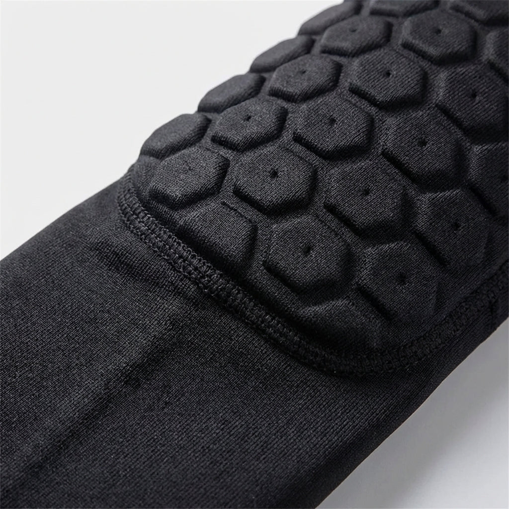 Honeycomb padded knee sleeve with compression support for basketball