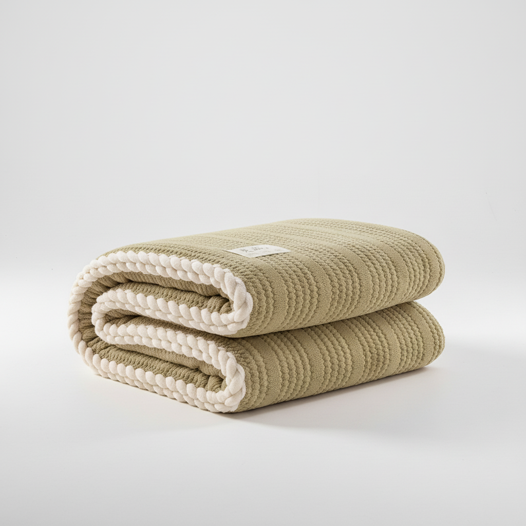 Coral fleece throw blanket with anti-pilling finish, lightweight and machine washable