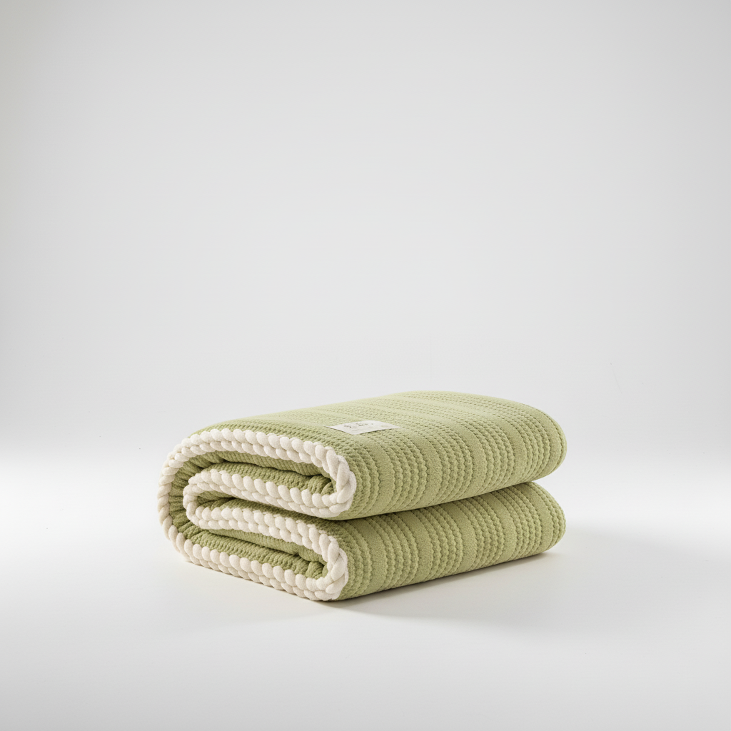 Coral fleece throw blanket with anti-pilling finish, lightweight and machine washable