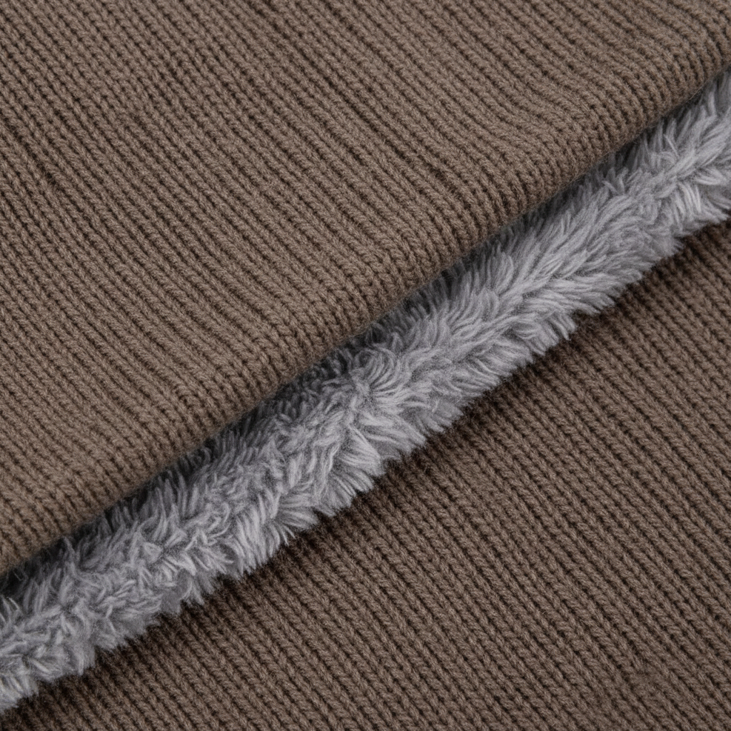 Winter scarves fleece-lined tubular knit neck warmer unisex