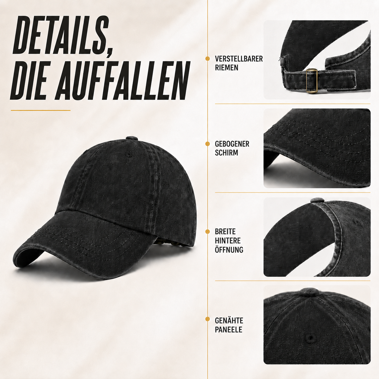 Celrien | Kynetic Open Back Baseball Cap