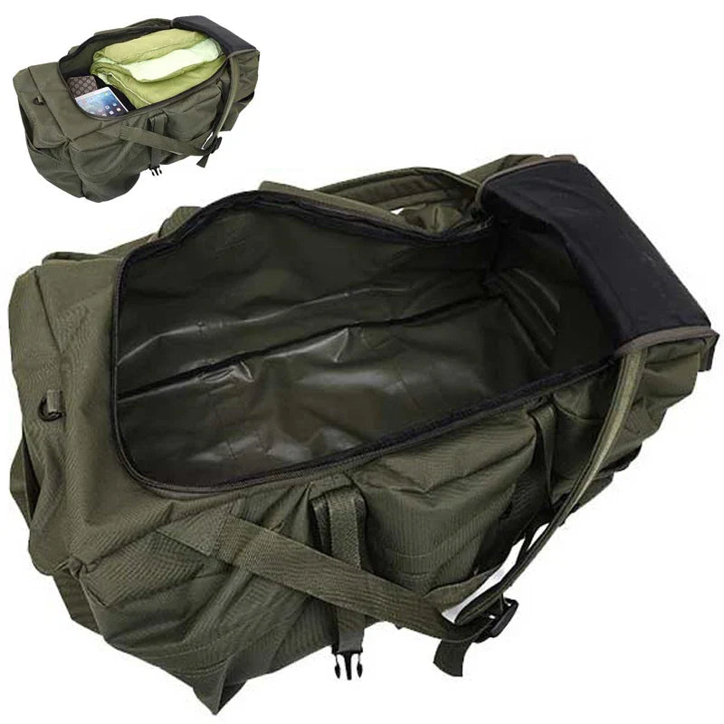 Large capacity nylon travel backpack duffel bag