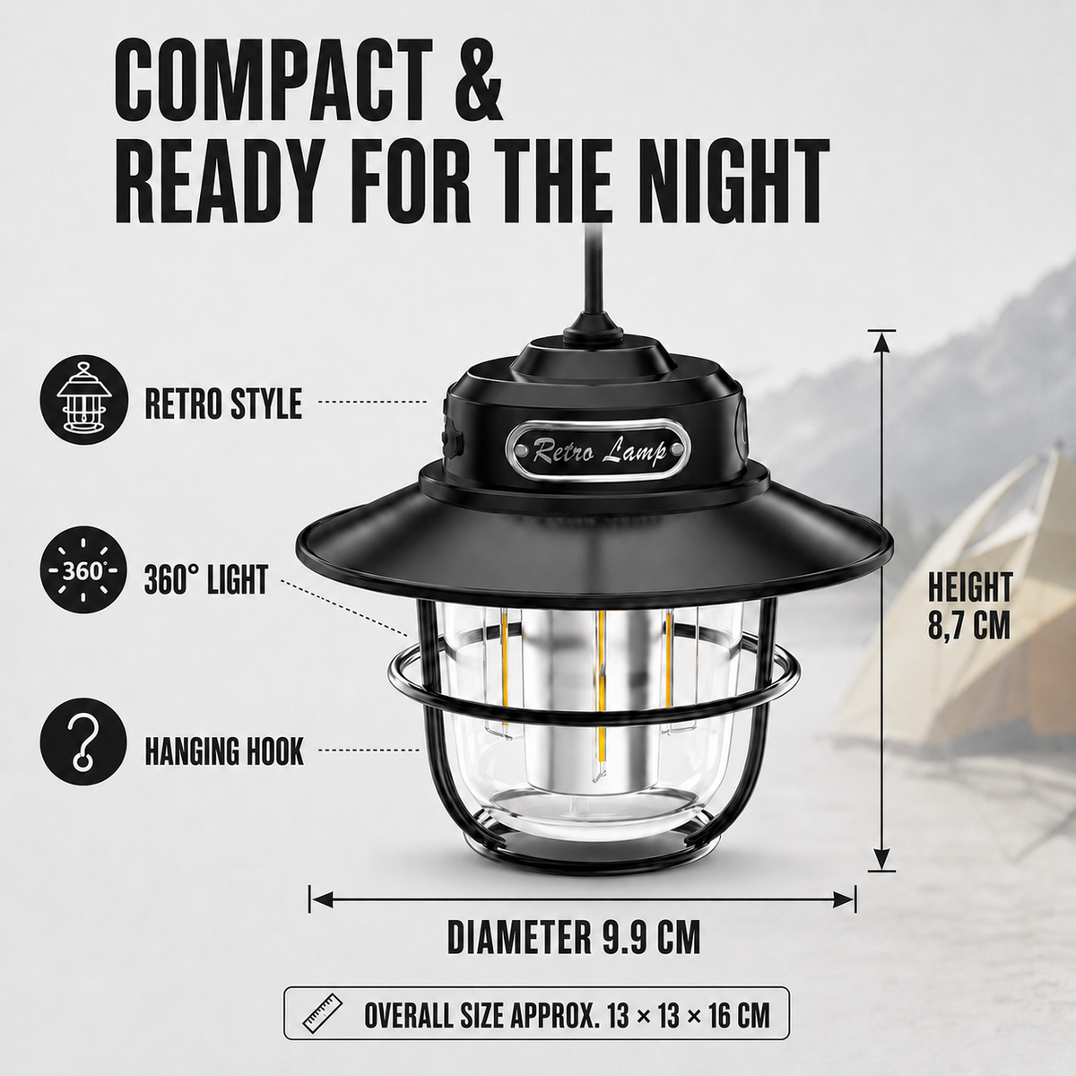 Celrien | LichtNest Retro Lamp