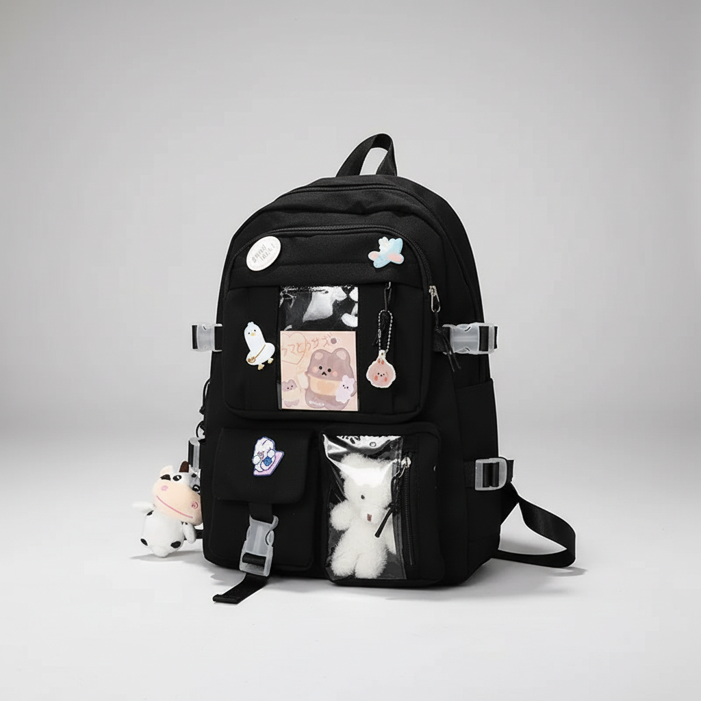 Student backpack with padded laptop compartment and organization pockets