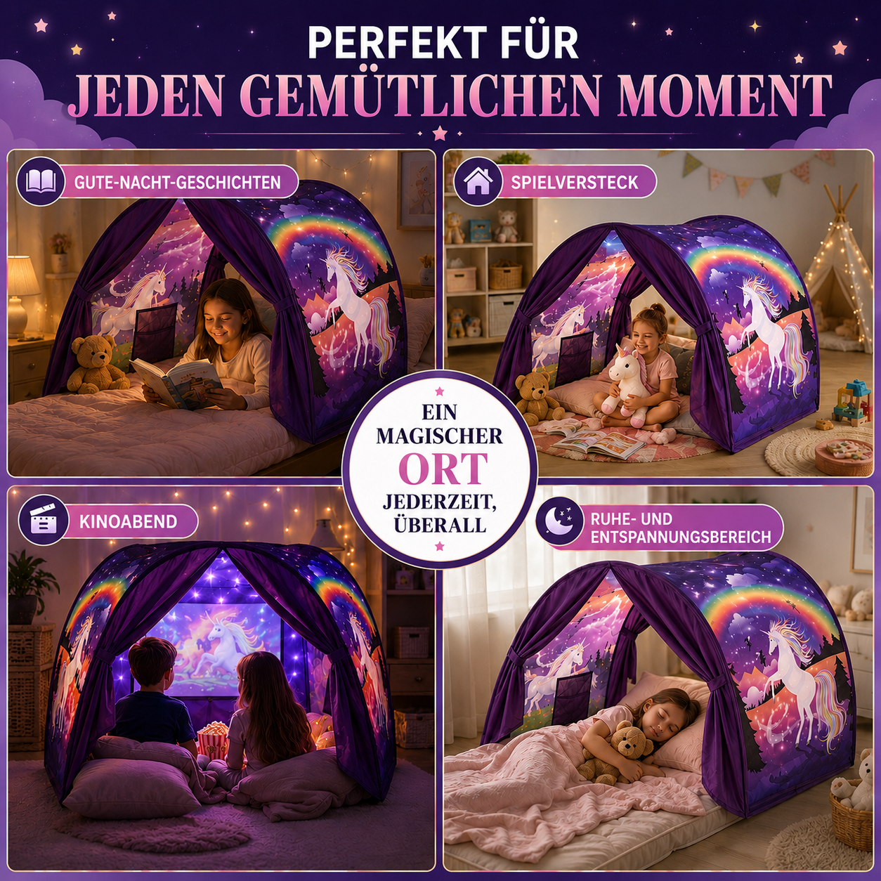 Celrien | Luminestia Foldable Bed Canopy Tent