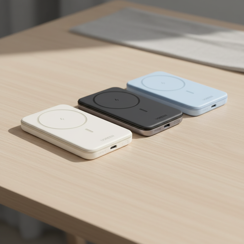 Magnetic power bank with snap-on wireless charging for phones