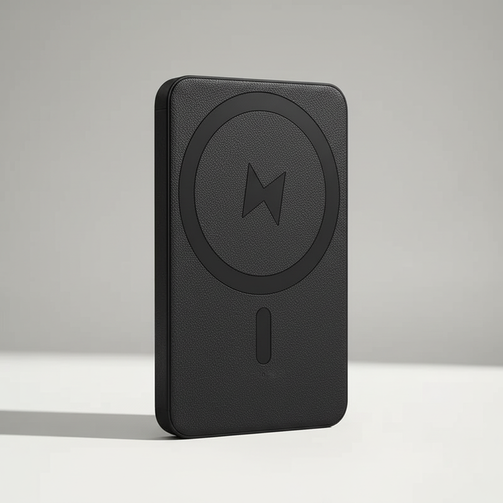 Magnetic power bank with fast wireless charging and USB-C port