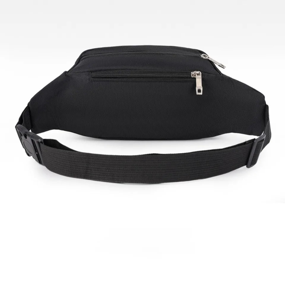 Crossbody sling waist pack with water-resistant oxford fabric and adjustable strap