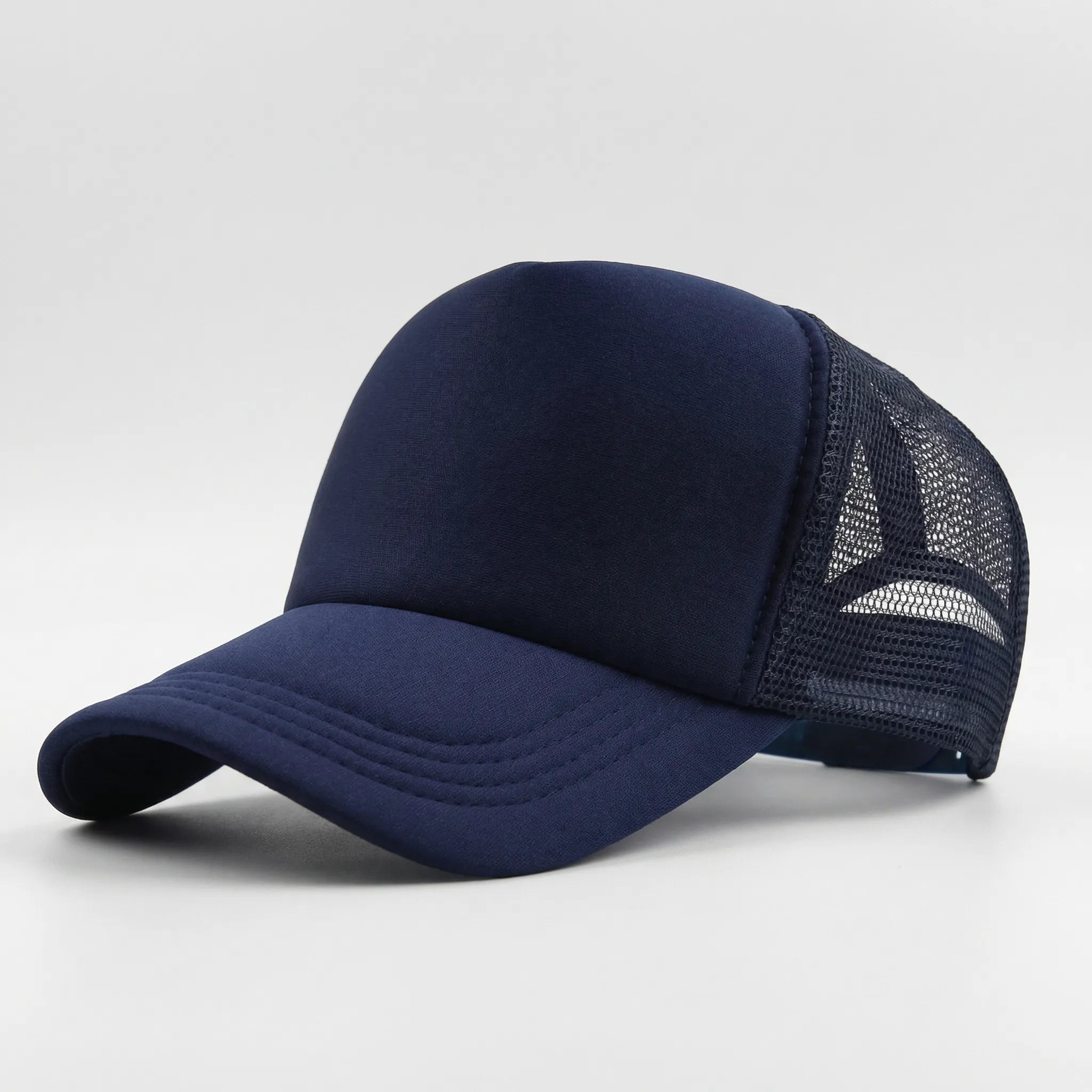 Mesh trucker cap unisex breathable snapback adjustable casual
