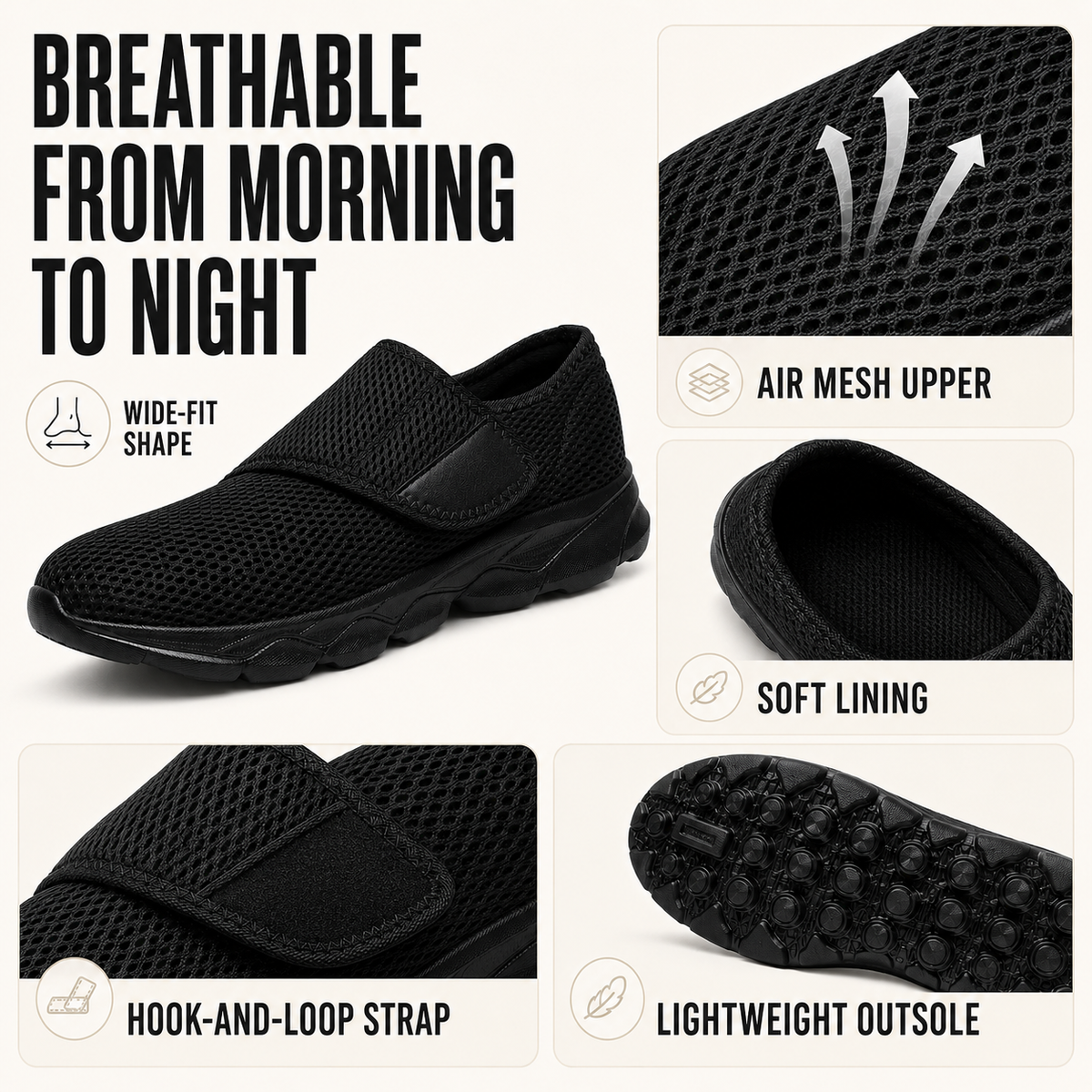 Celrien | Orthowalk Wide-Fit Adjustable Orthopedic Walking Shoe