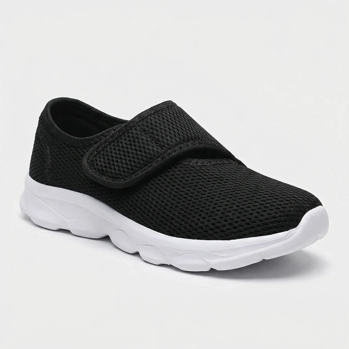Orthopedic shoes wide-fit walking shoe with adjustable strap and roomy toe box