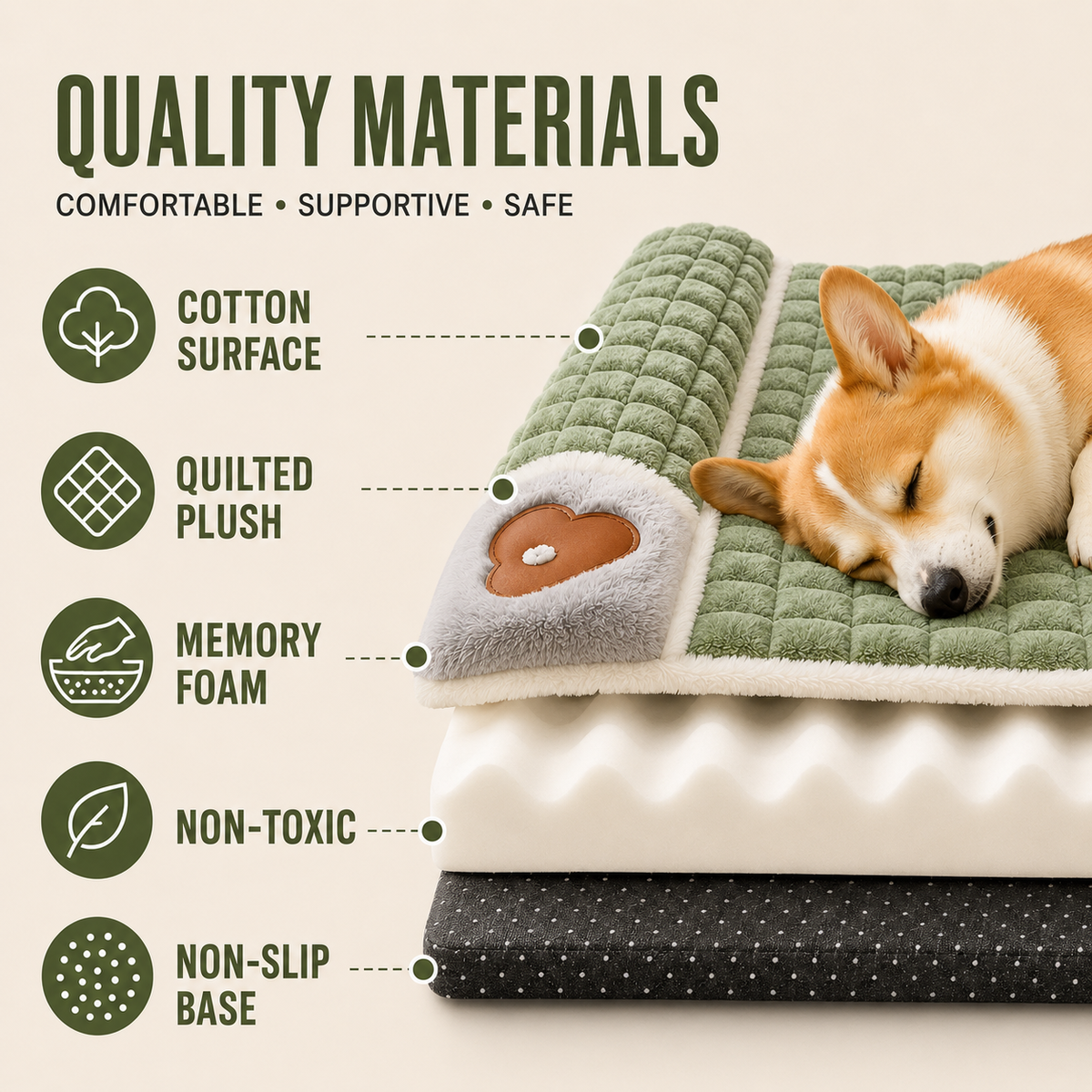 Celrien | Pawselle Orthopedic Memory Foam Pet Bed
