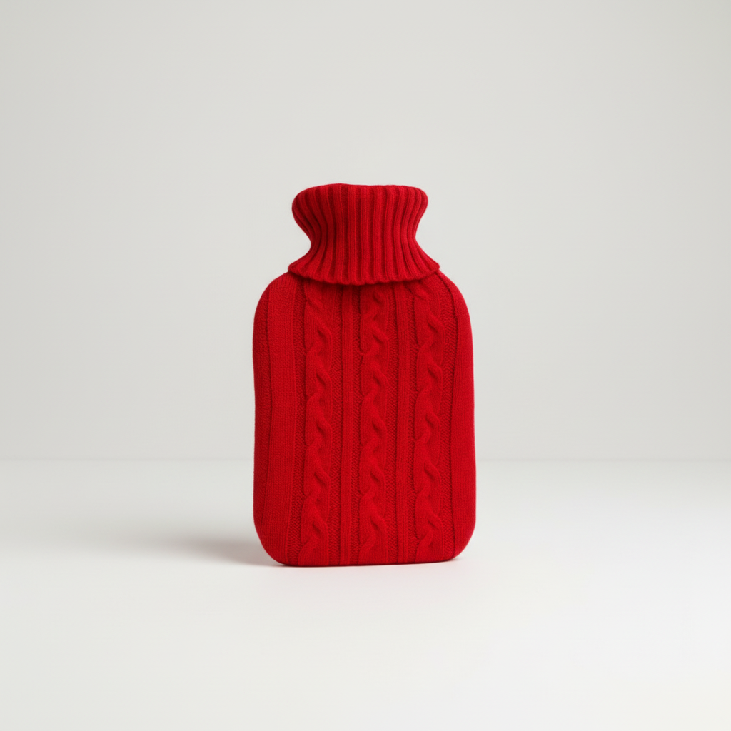 Hot water bottle 2L with ultra soft plush cover for warmth and pain relief