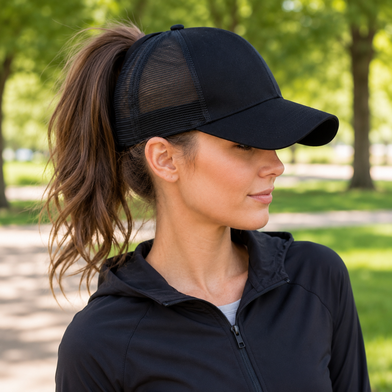 Celrien | Ponyxa Women's Baseball Cap with Ponytail Opening