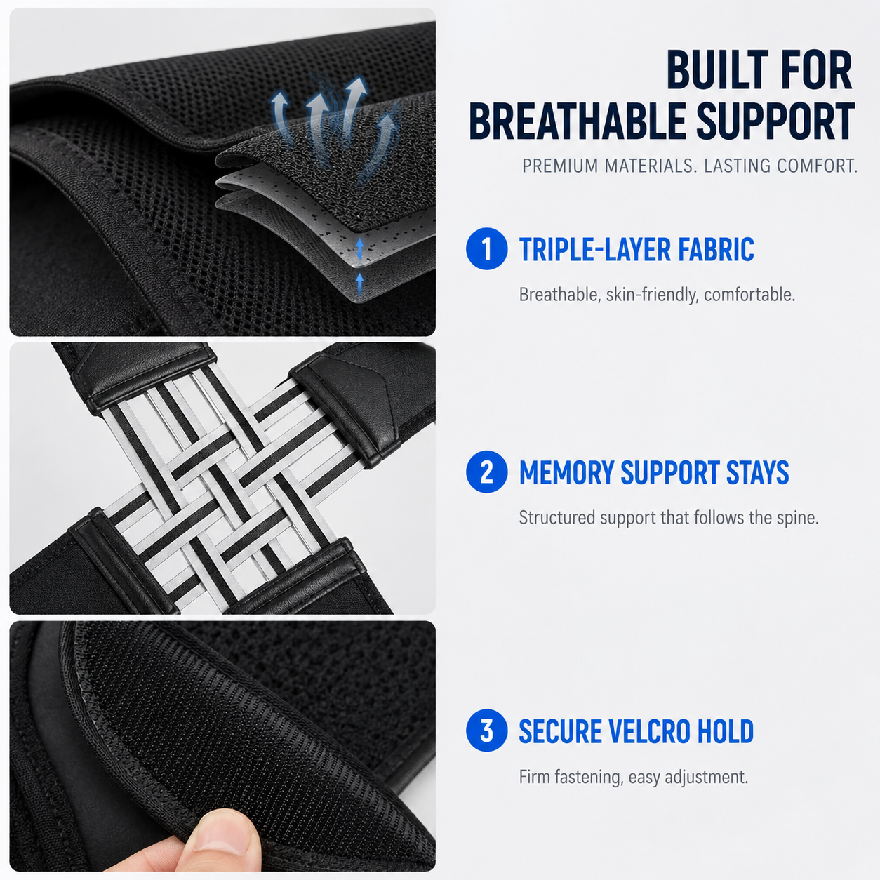Celrien | PostuForm Adjustable Full Back Brace