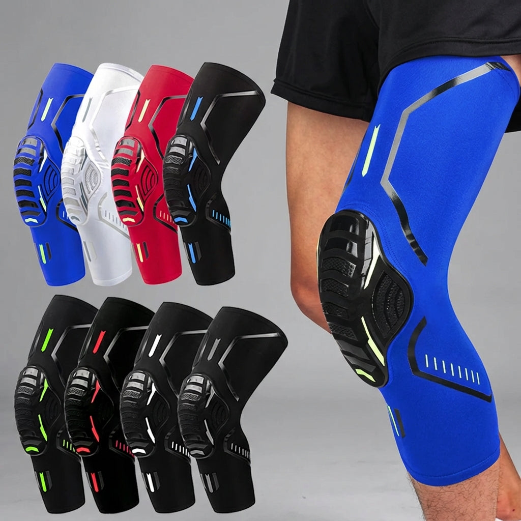 Sports compression sleeve with impact cushioning for knee and elbow support