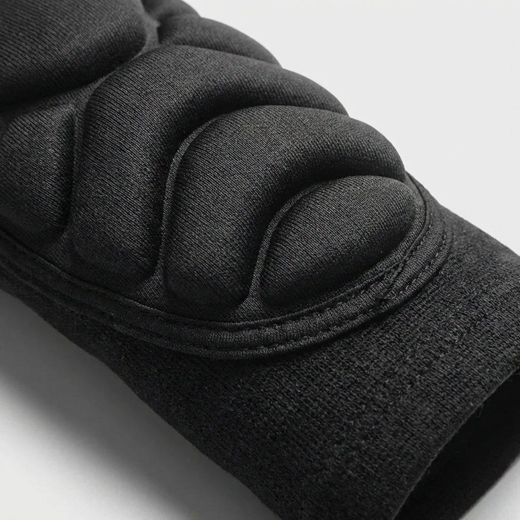 Foam elbow guards with impact protection for skating and cycling