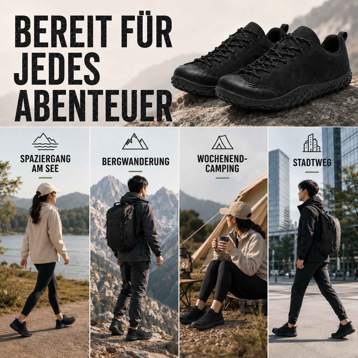 Celrien | Roamford Hiking Shoes Wide-Fit Non-Slip