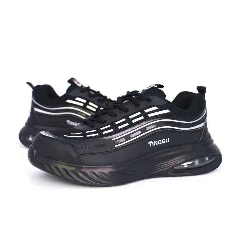 Lightweight safety work shoes with 10KV electrical insulation and anti-smash protection