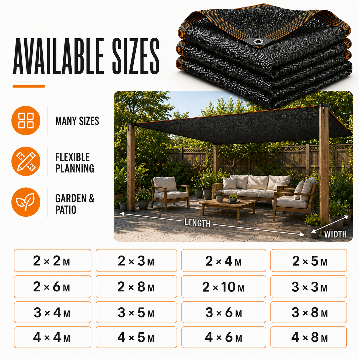 Celrien | Shadefold Heavy Duty Shade Mesh