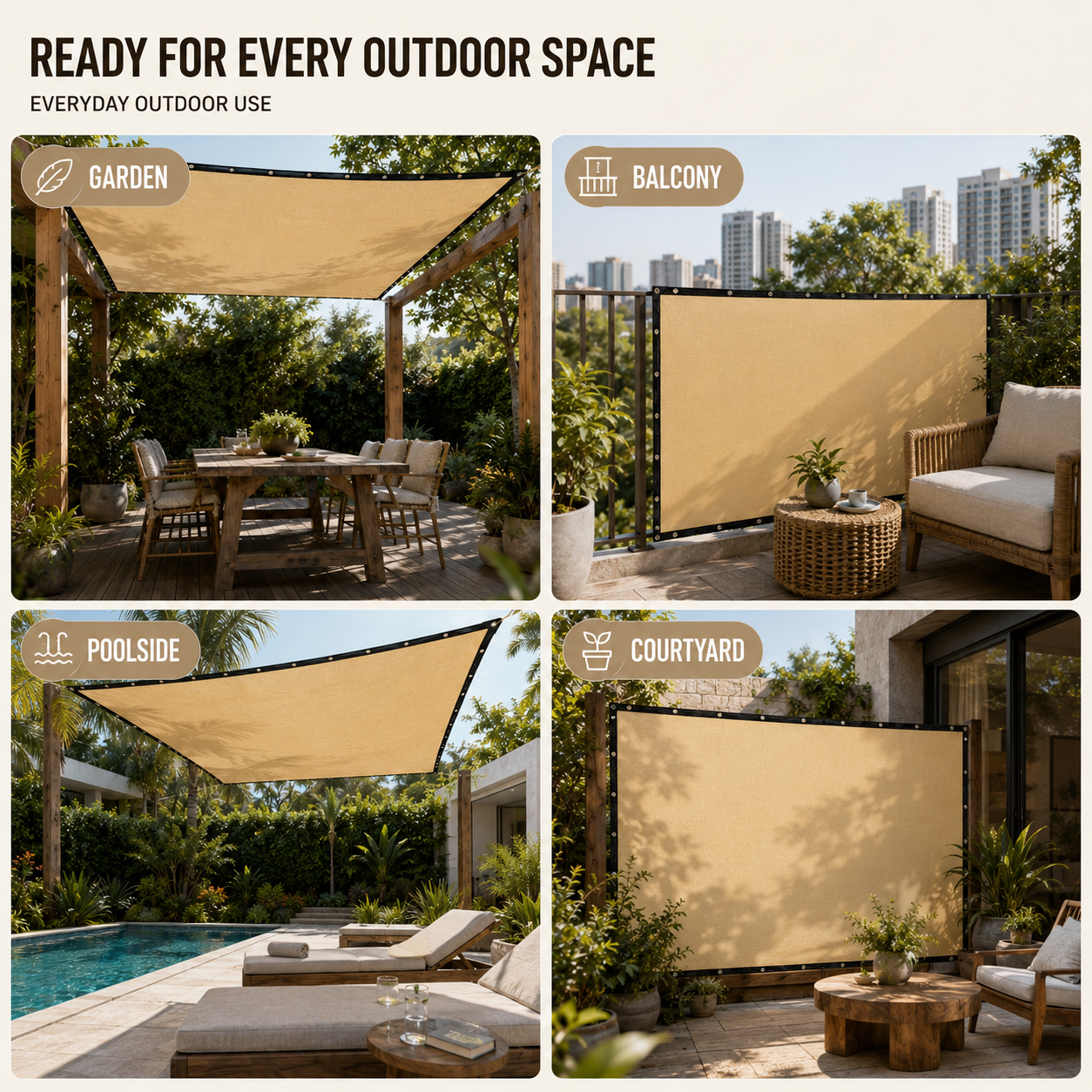 Celrien | Shadeora Rectangular Sun Shade Awning