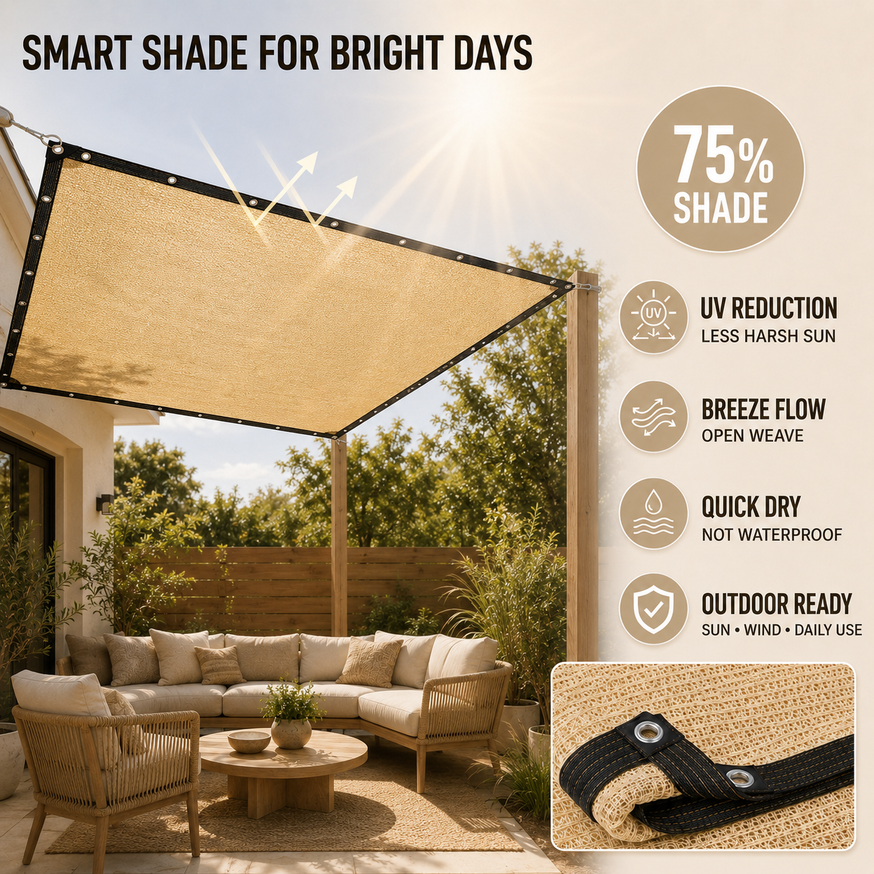 Celrien | Shadeora Rectangular Sun Shade Awning