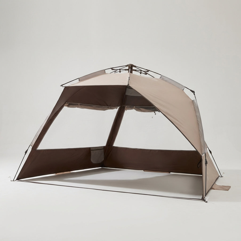 Automatic pop up beach tent for 3-4 people with UV protection layer