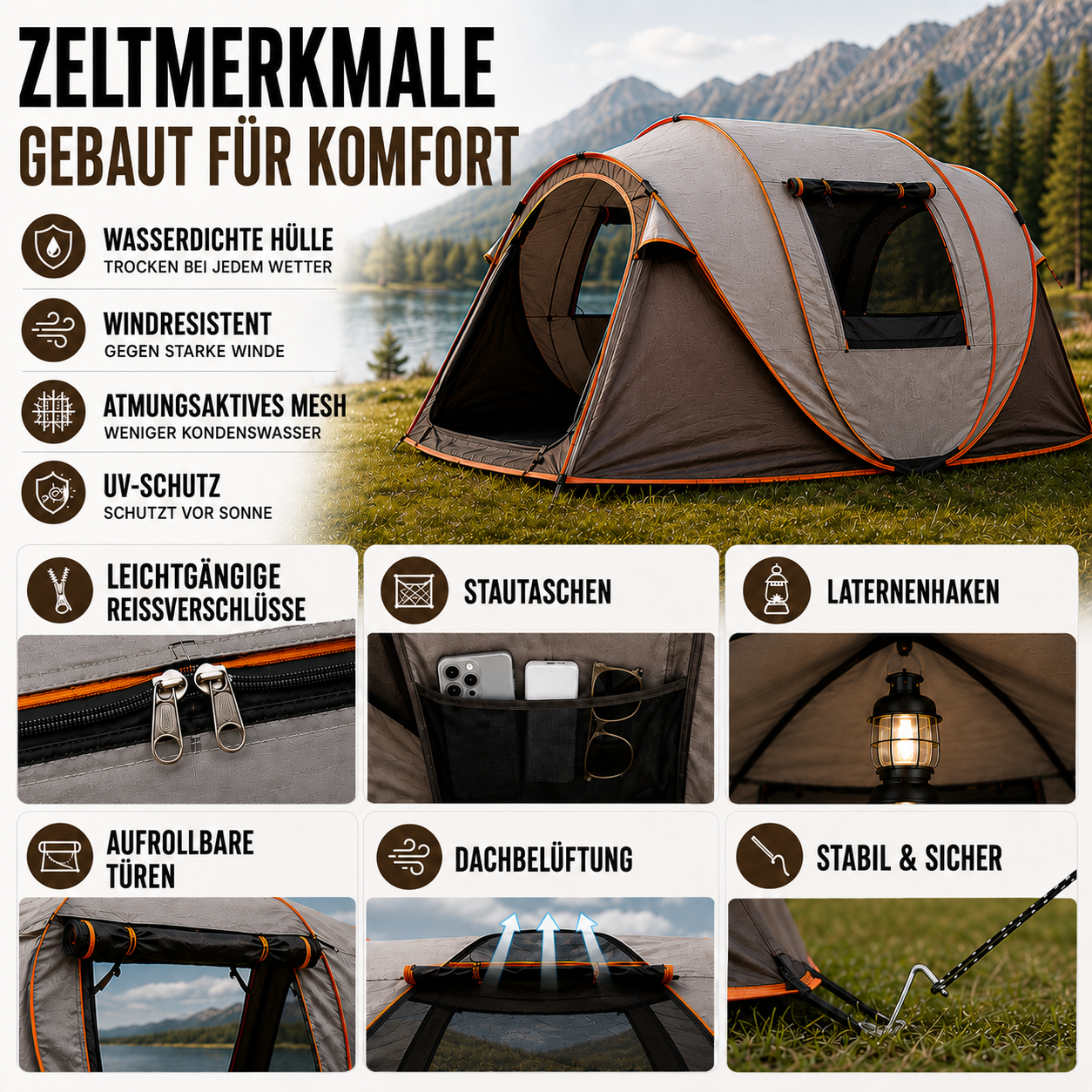 Celrien | Shelvoo Automatic Pop-Up Family Tent