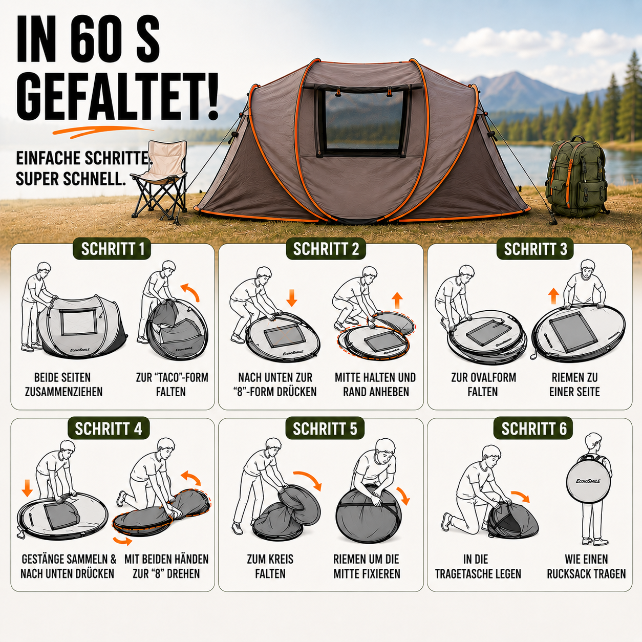 Celrien | Shelvoo Automatic Pop-Up Family Tent