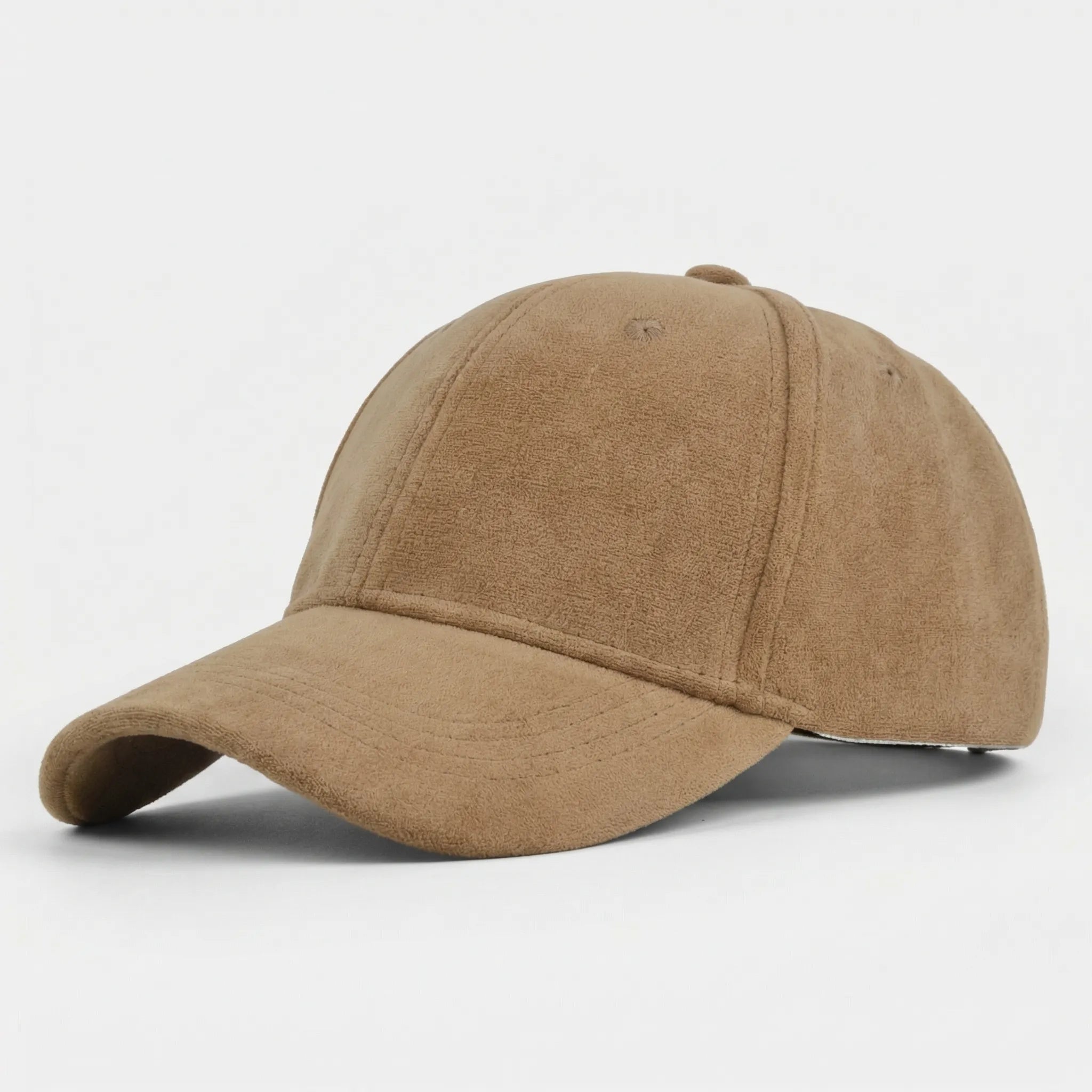 Retro suede baseball cap with snapback closure in unisex fit