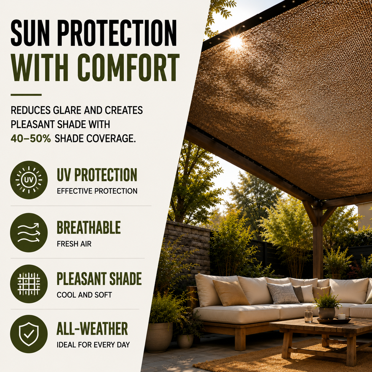 Celrien | SolariMesh Outdoor Shade Canopy
