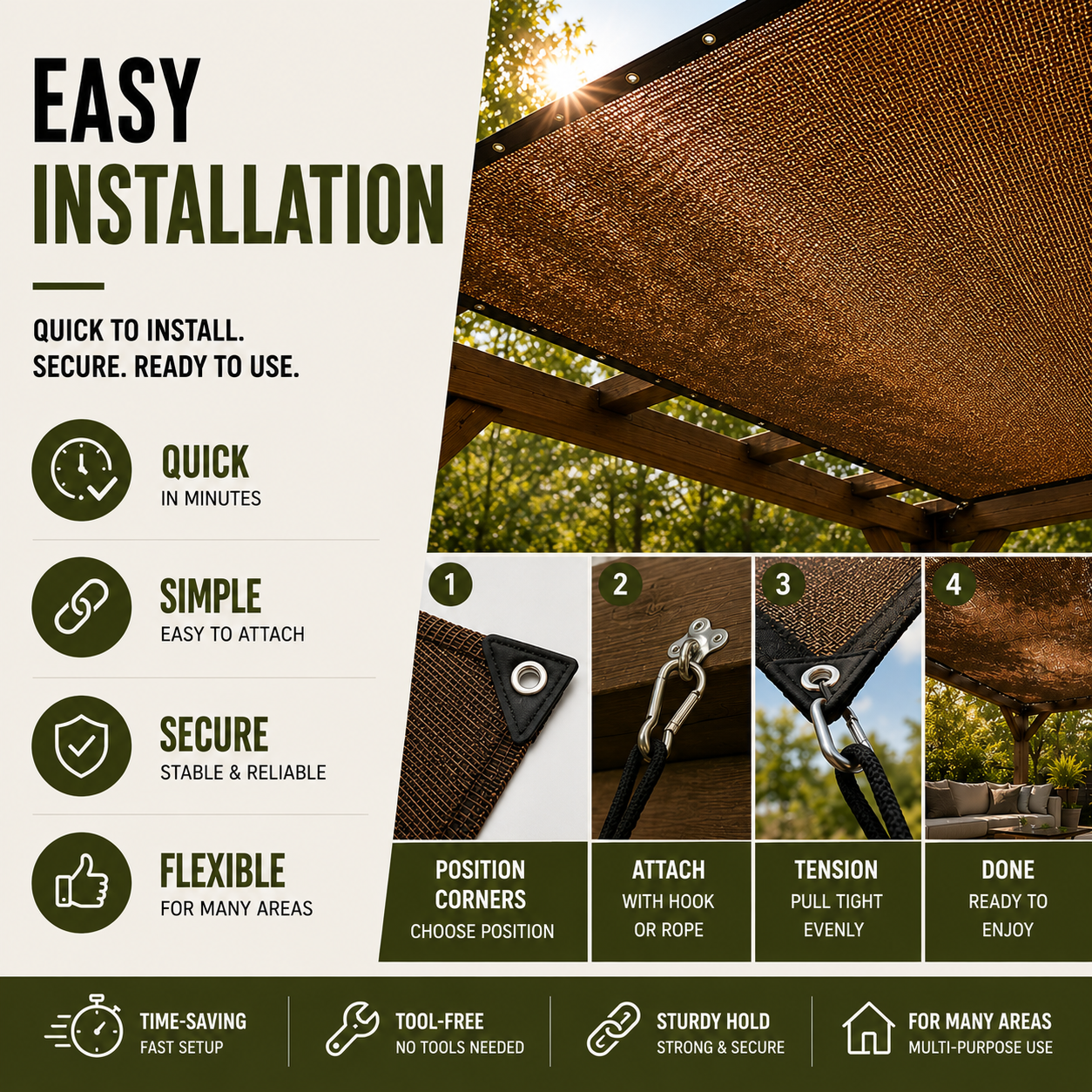 Celrien | SolariMesh Outdoor Shade Canopy