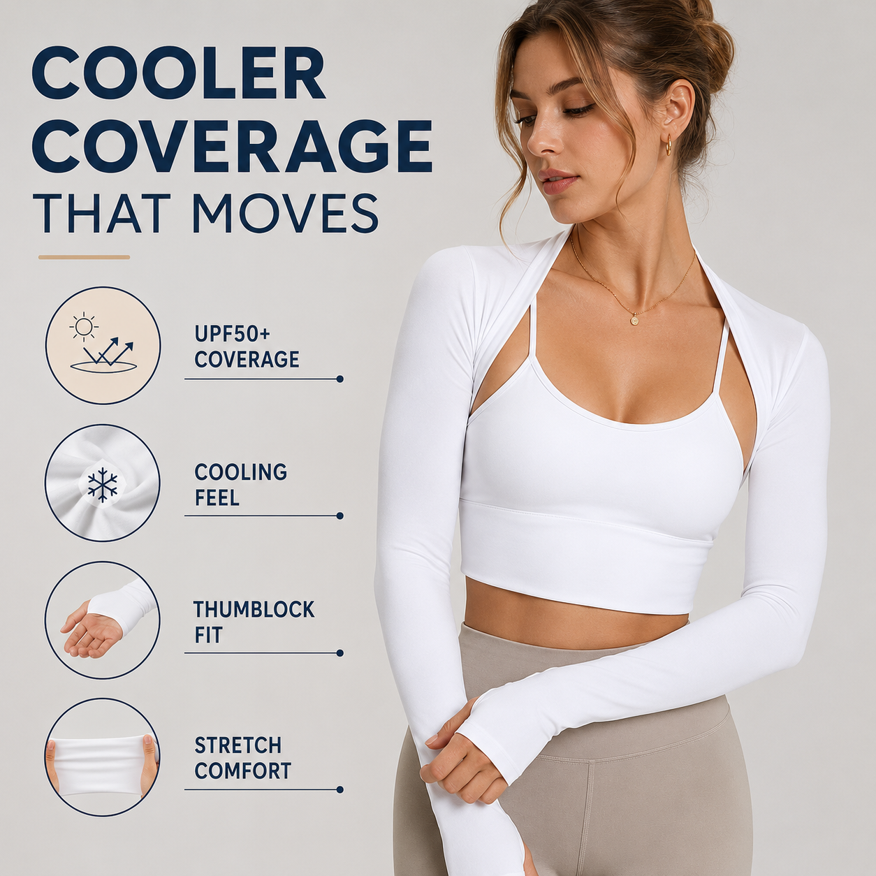 Celrien | Solavera Lightweight Cooling Arm Sleeves