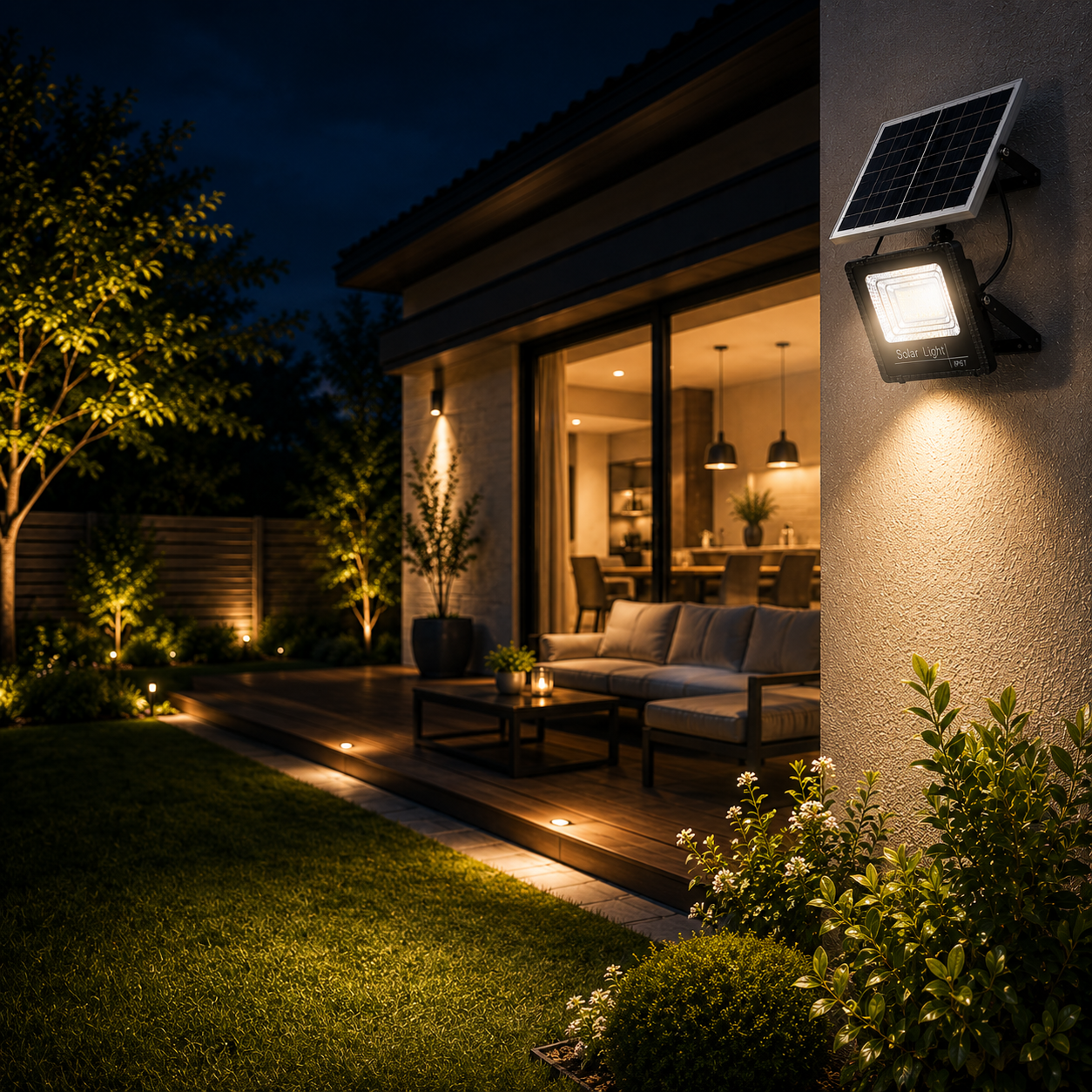 Celrien | Soluxe Solar-Powered Outdoor Flood Light With Remote