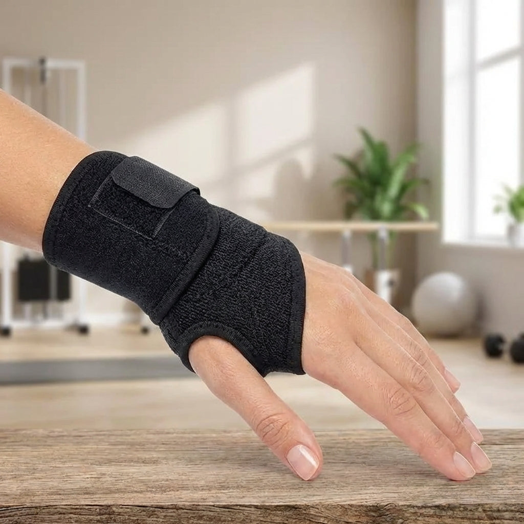 Adjustable wrist support brace for sports and everyday wear