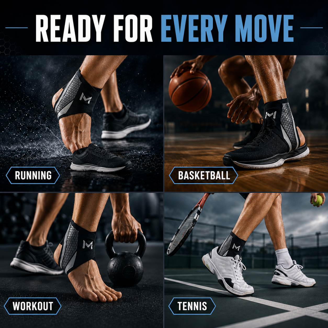 Celrien | StrideSentry Adjustable Ankle Support Sleeve