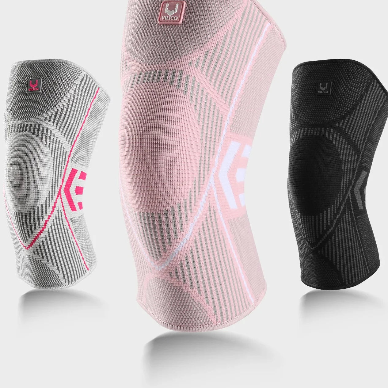 Compression knee sleeve with breathable design for running and sports support