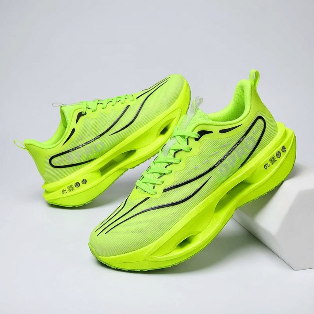 Men's low-top running shoe with lightweight cushioning and breathable upper