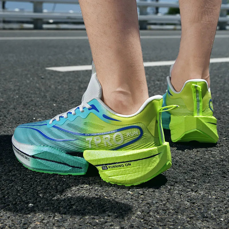 Men's low-top running shoe with lightweight cushioning and breathable upper