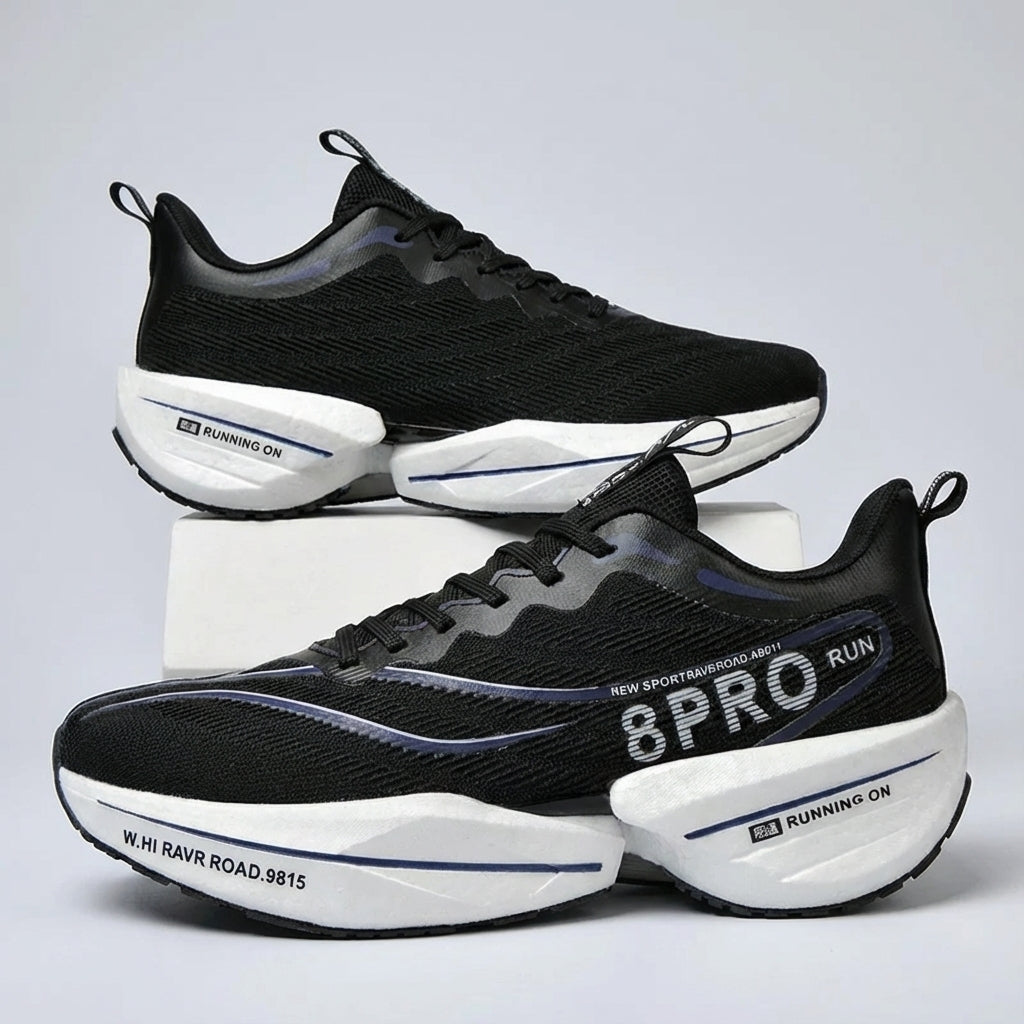 Men's low-top running shoe with lightweight cushioning and breathable upper