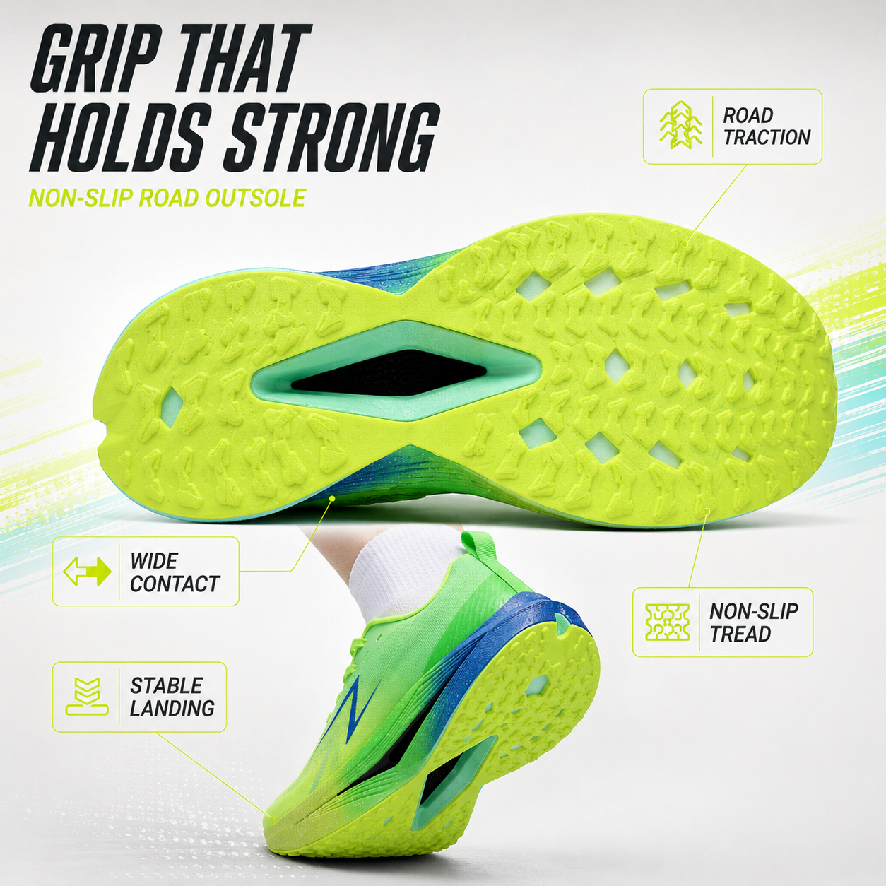 Celrien | Stridovex Lightweight Carbon Plate Running Shoe