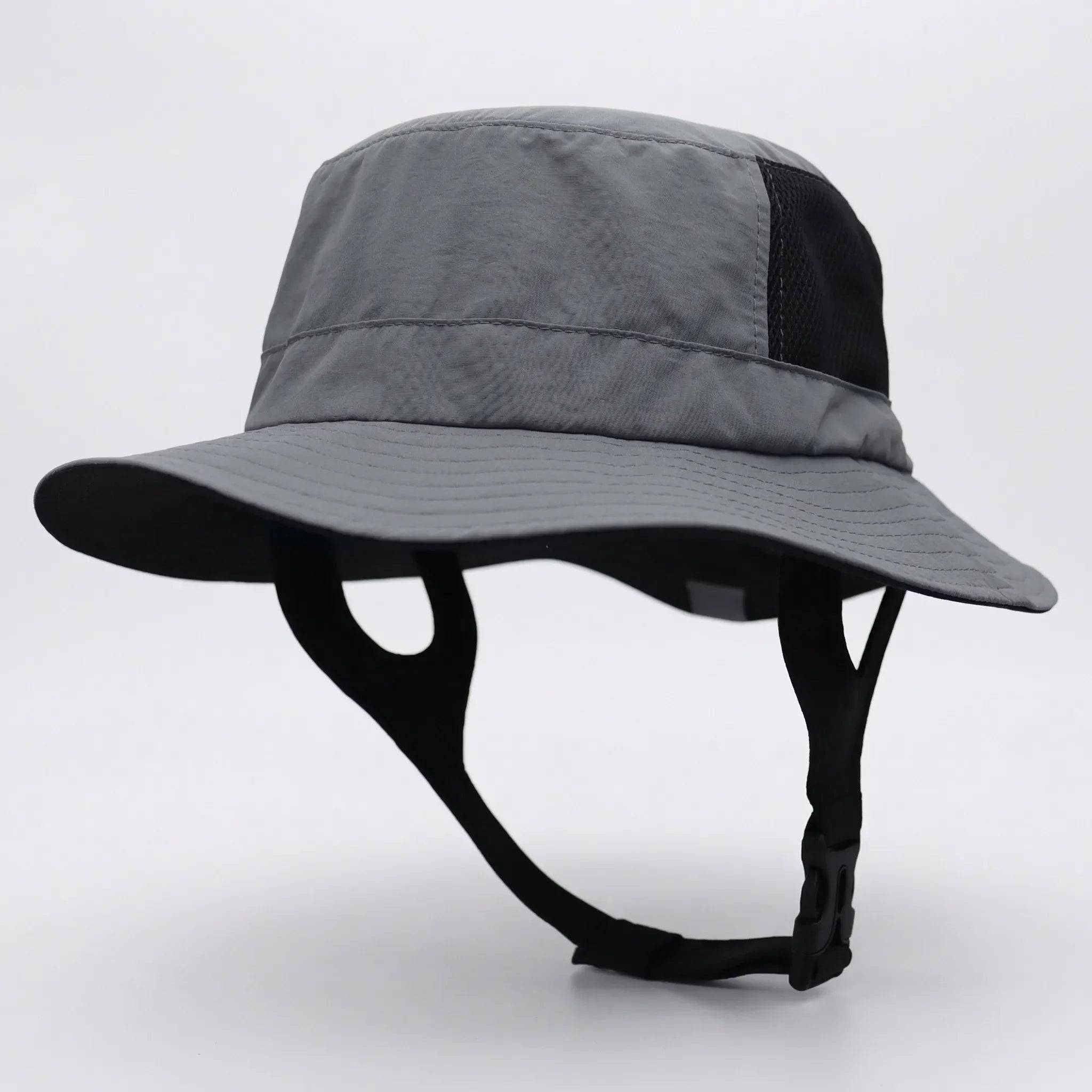 Mesh fishing hat with UPF50+ sun protection and adjustable chin strap