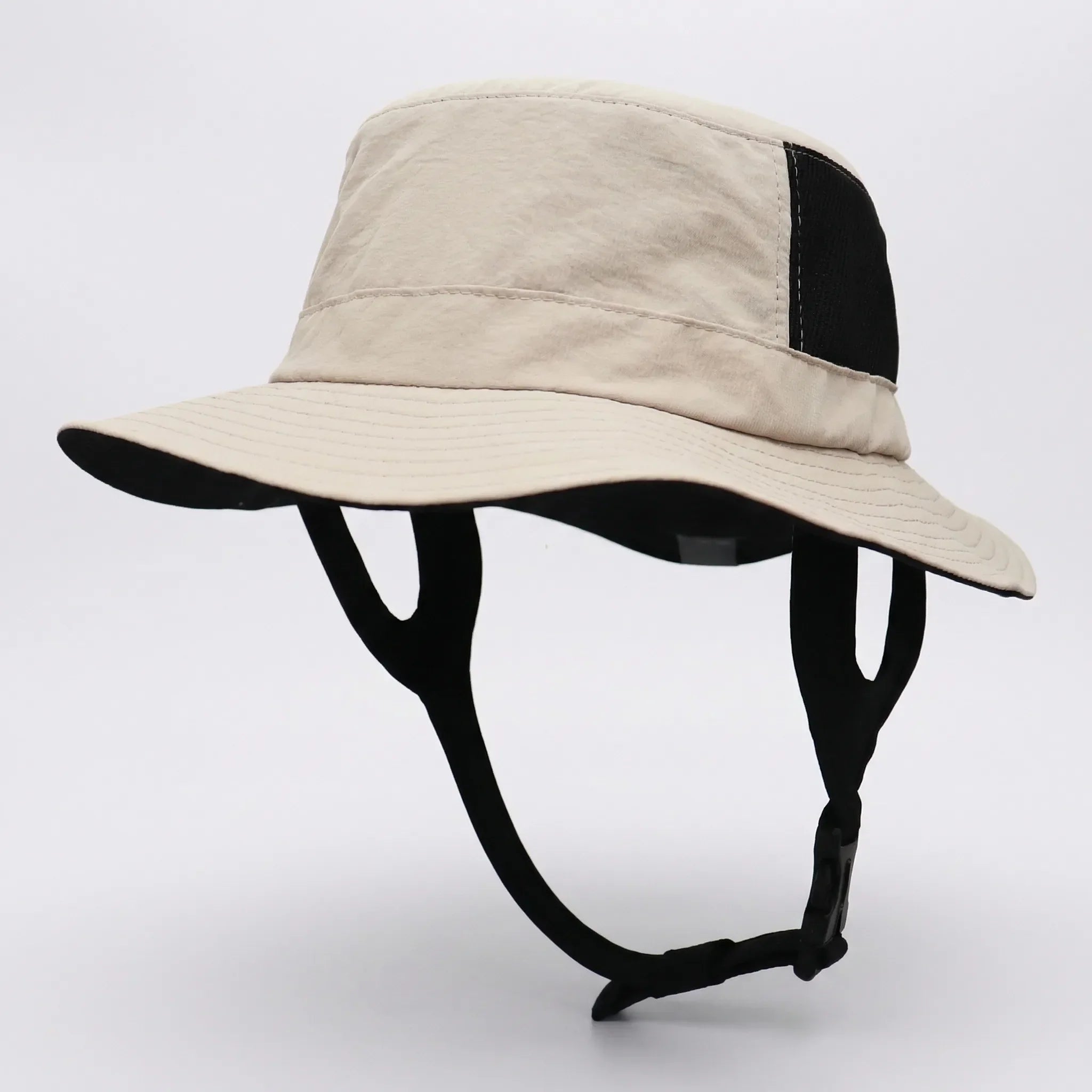 Mesh fishing hat with UPF50+ sun protection and adjustable chin strap