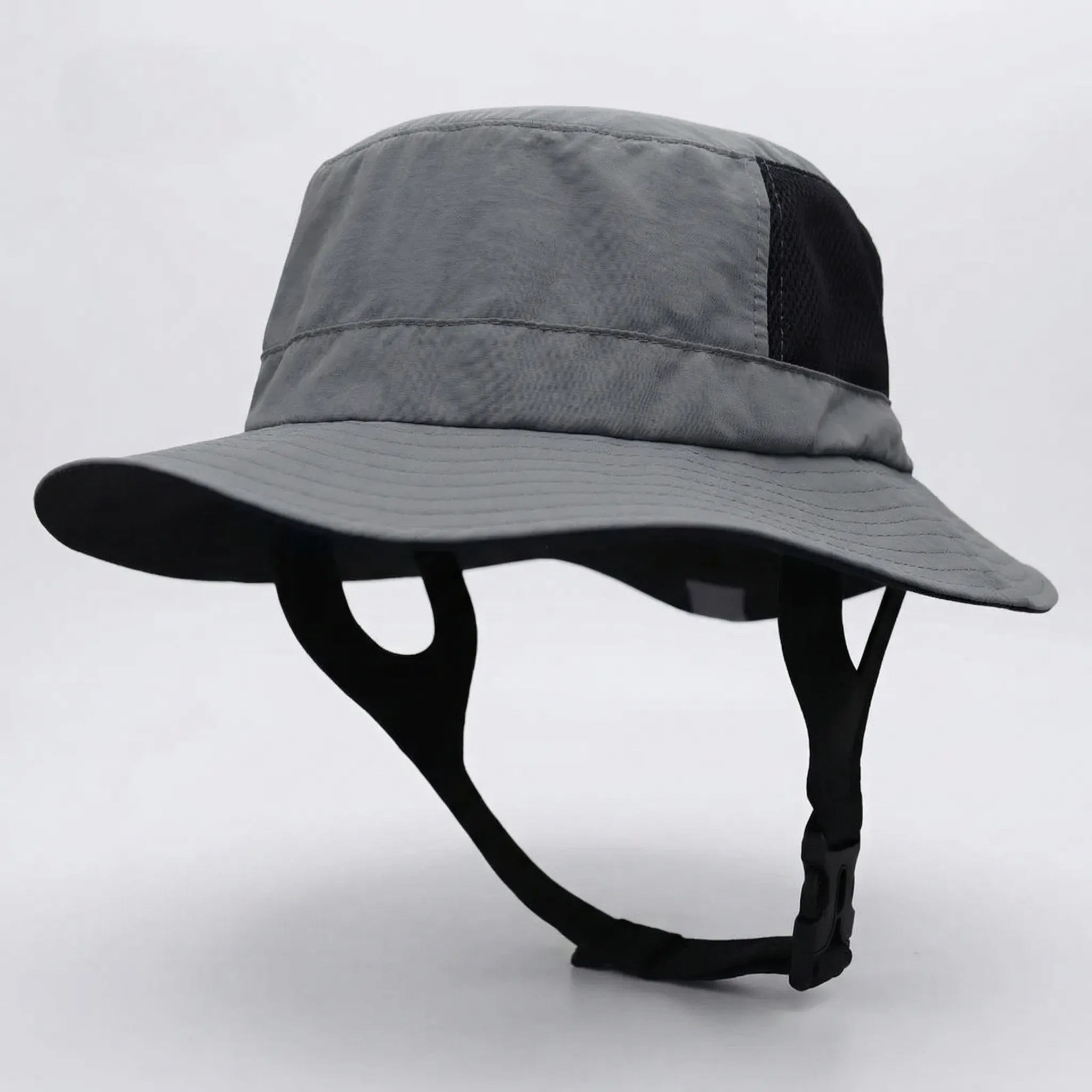 Mesh fishing hat with UPF50+ sun protection and adjustable chin strap