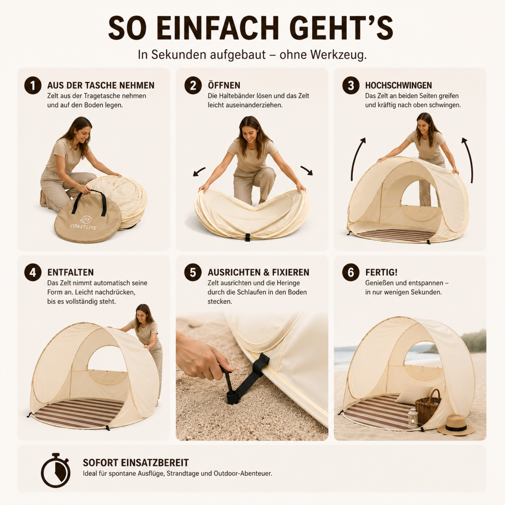 Celrien | Sunverra Pop-Up Beach Tent