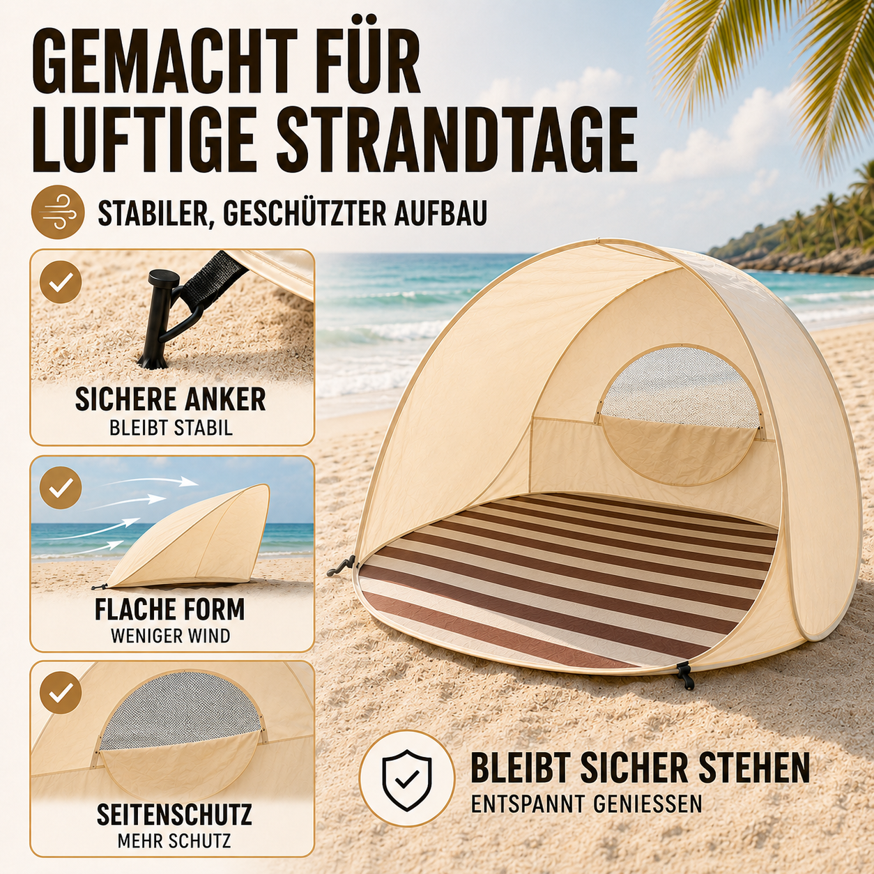 Celrien | Sunverra Pop-Up Beach Tent