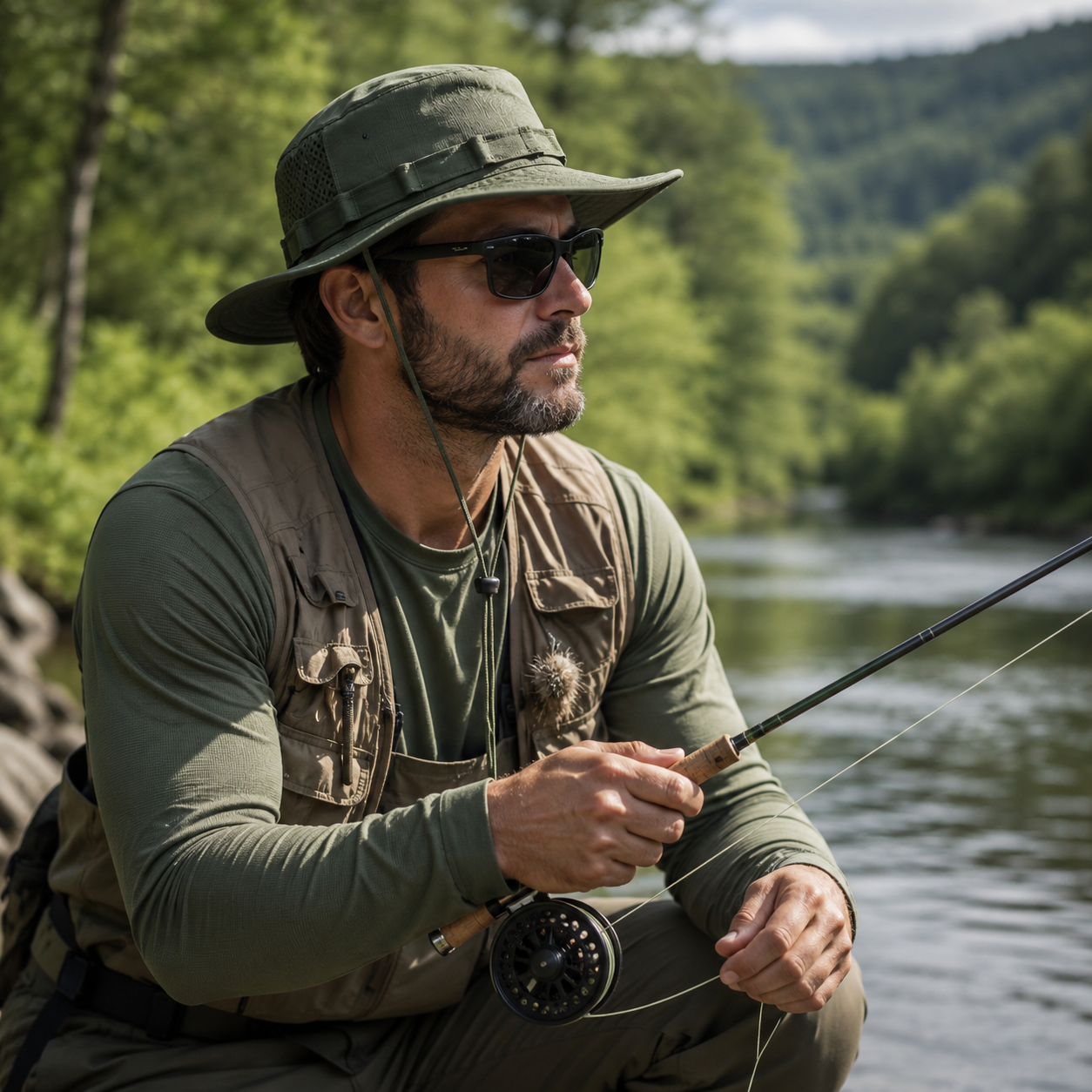 Celrien | Tacventu Wide-Brim Tactical Camouflage Bucket Hat