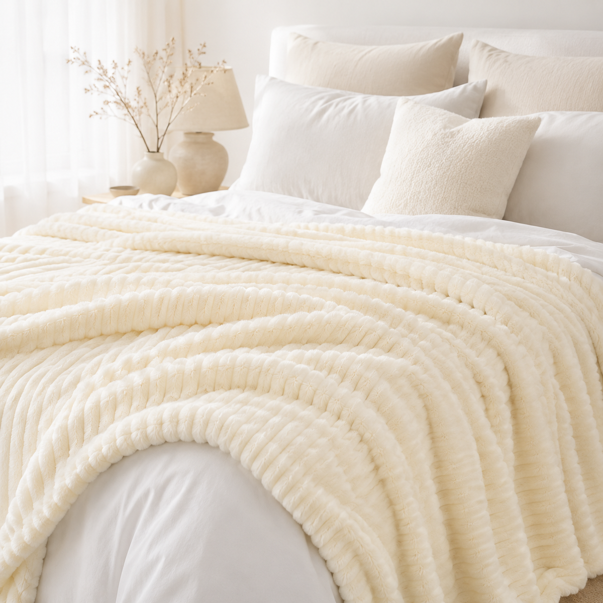 Celrien | Thick Coral Velvet Throw