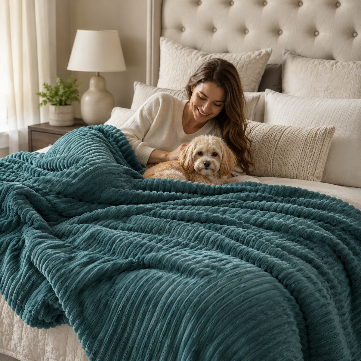 Celrien | Thick Coral Velvet Throw